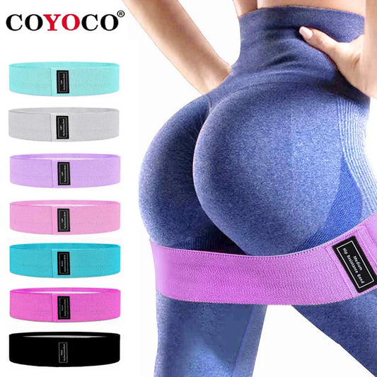 COYOCO Resistance Bands Fitness Booty Bands Hip Circle Fabric Fitness Expander Elastic Band for Home Workout Exercise Equipment