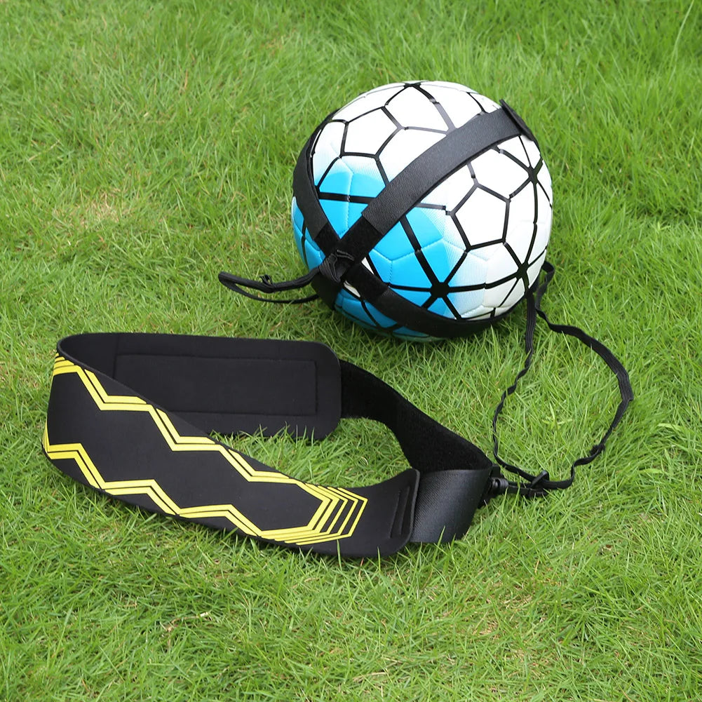 Soccer Ball Training Adjustable Trainer Elastic Belt Nylon Cloth Soccer Trainer Solo Belt Elastic Auxiliary Fitness Equipment
